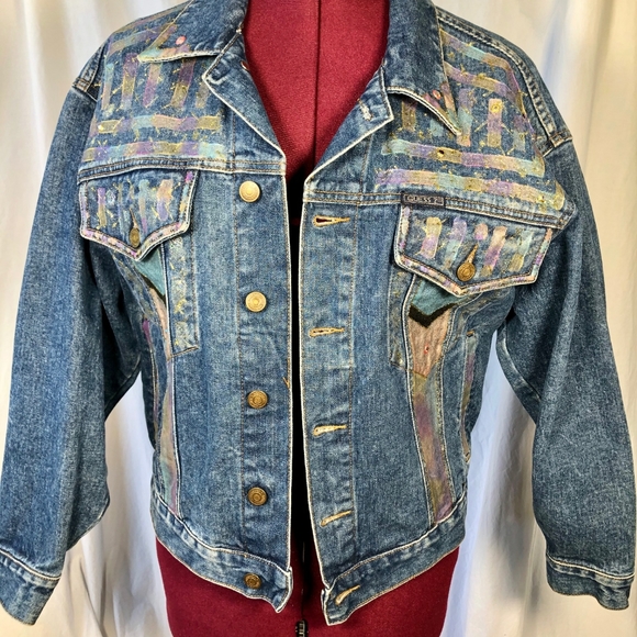 VTG Georges Marciano Custom Denim Jacket - Picture 1 of 11